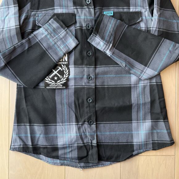 Dixxon Flannel Company Shirt Women's Medium Black The 9 Mil Flannel NWT - Picture 5 of 9